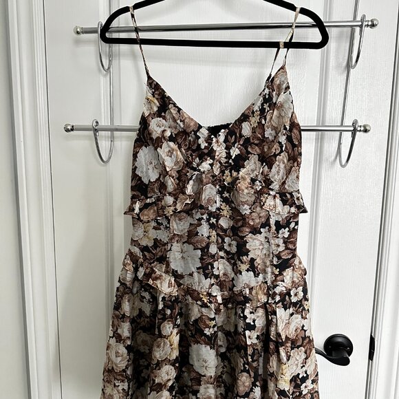 NWT-Abercrombie & Fitch Floaty Drop-Waist Mini Summer Dress - Picture 2 of 7